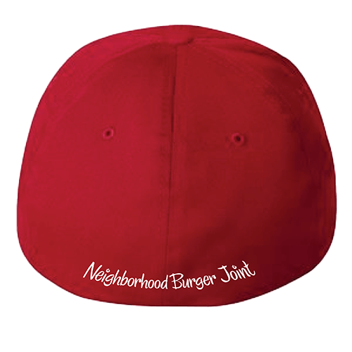 Red Classic Baseball Cap Back