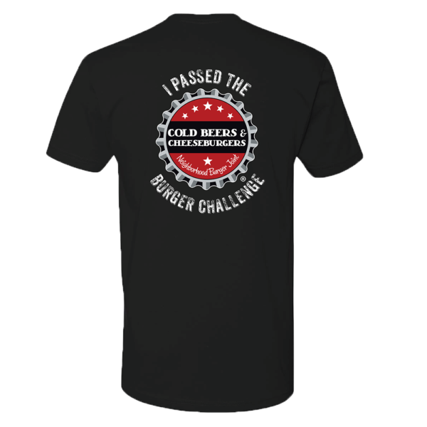 Burger Challenge Champ T-Shirt Back