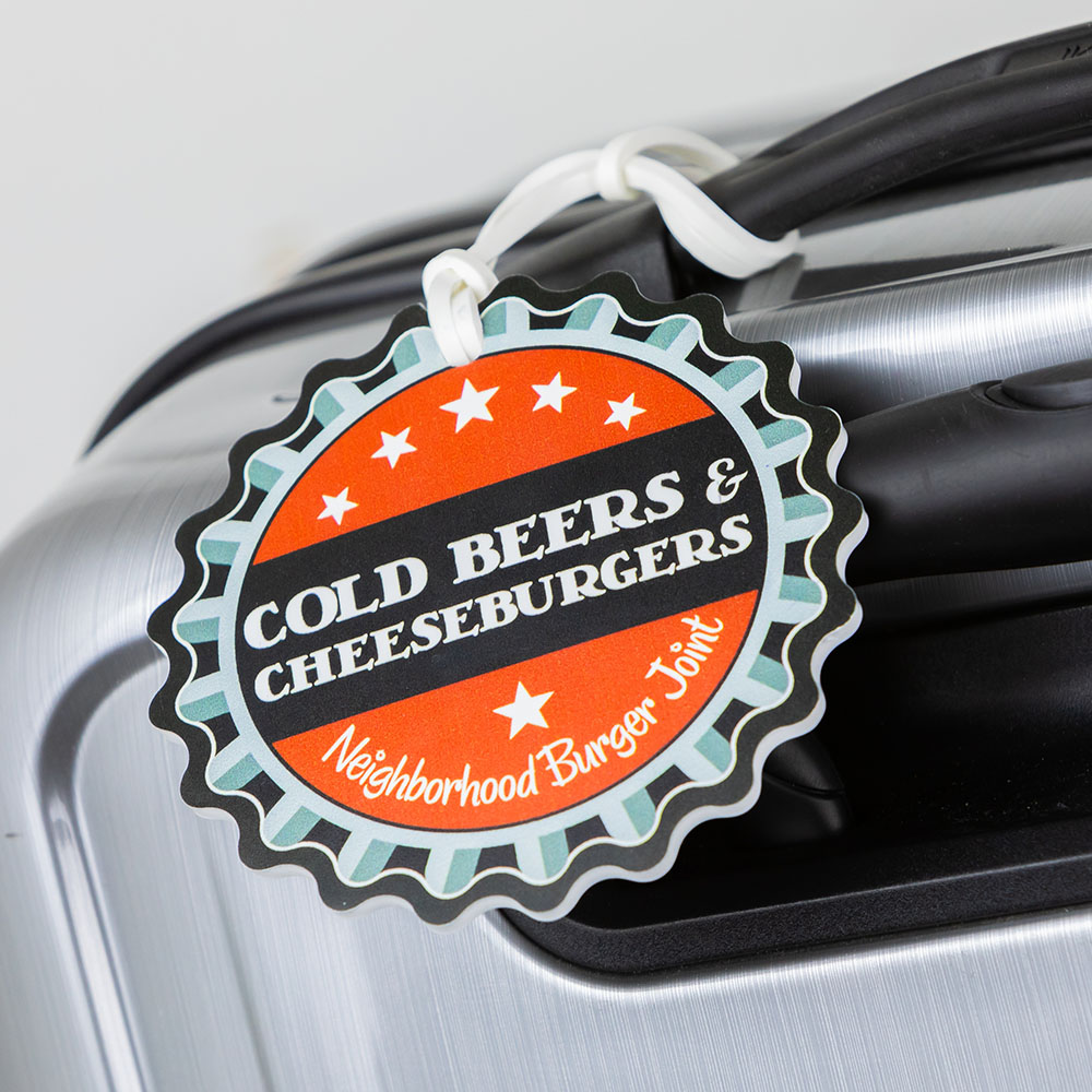 Cold Beers & Cheeseburgers Luggage Tag