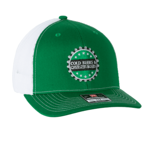 Richardson 112 Snapback Trucker Hat / Green and White