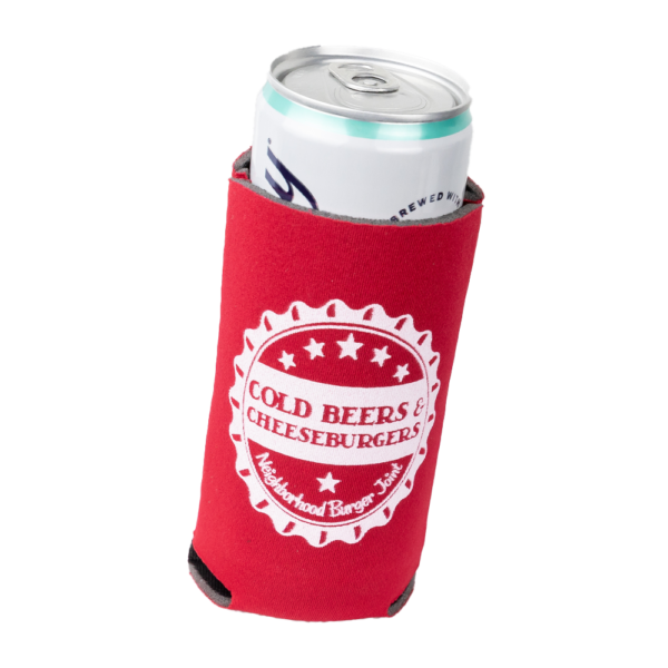 Cold Beers & Cheeseburgers Slim Can Cooler