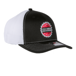 Richardson 112 Snapback Trucker Hat / Black and White