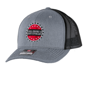 Richardson 112 Snapback Trucker Hat / Grey and Black