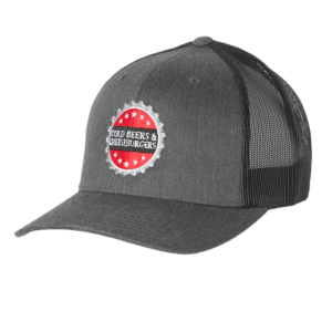 Snapback Retro Trucker Hat Dark Grey