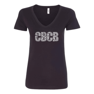 CBCB Grunge / Ladies V-Neck T-Shirt