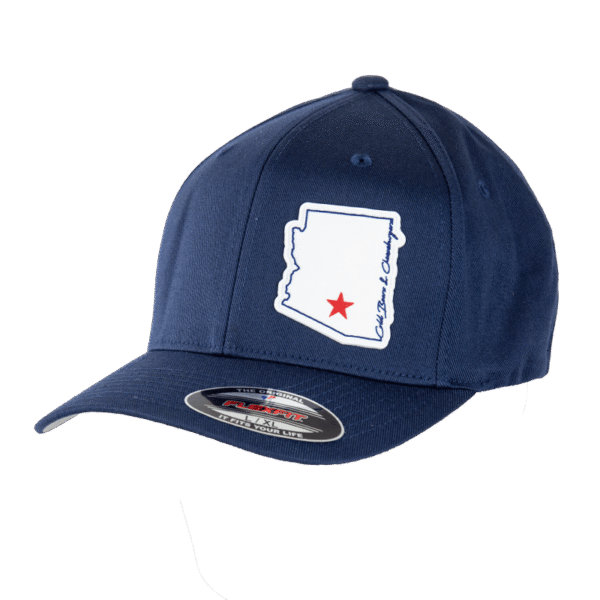 AZ State Patch Flexfit Hat Navy