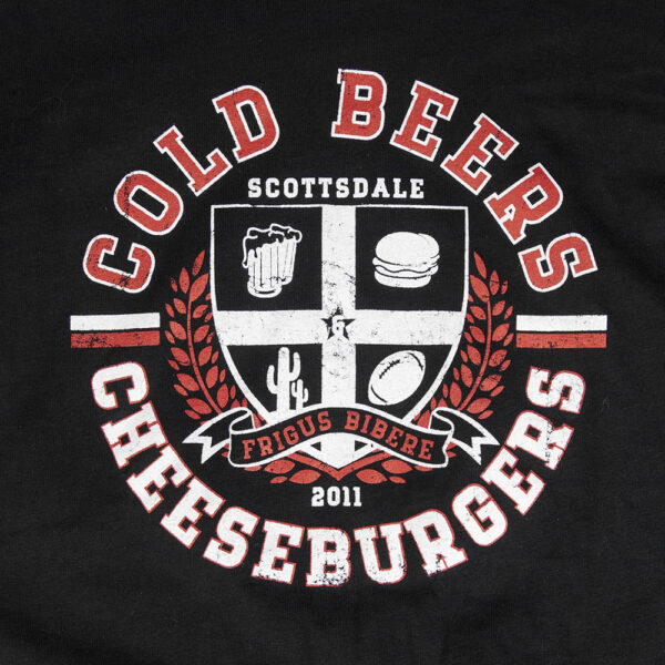 College Crest Cold Beers & Cheeseburgers