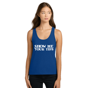 Show Me Your Tips Tank Top Blue